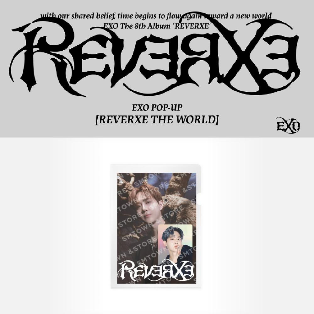 Pre-order EXO POP-UP REVERXE THE WORLD Postcard + Hologram Set