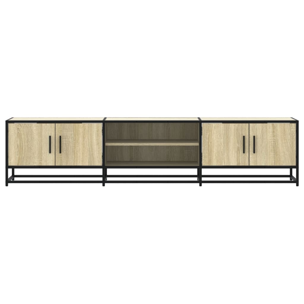 TV Stand in Sonoma Oak Finish 180 x 35 x 41 cm Engineered Wood
