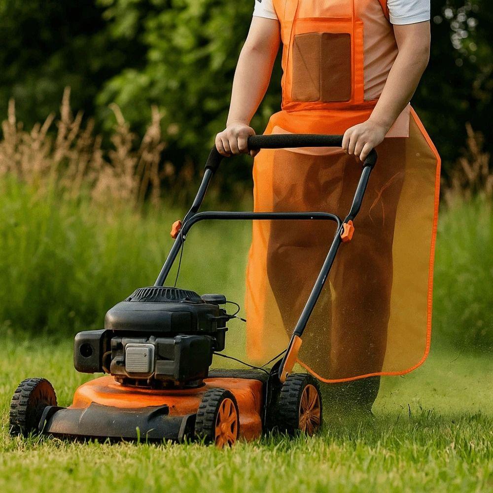 Mesh Lawn Mower Apron Breathable Garden Work Suit Portable Lawn Mower Protective Apron