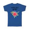 Gift T-Shirt : Worlds Best Artist Work Job Cute Flower Christmas Birthday