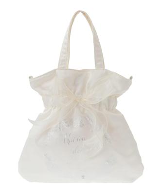Maison De Fleur Seashell Print Ribbon 2-Way Tote Bag, Women's, Ivory