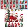 Christmas Gift Bag With Drawstring Ribbon Santa Print For Holiday Packaging