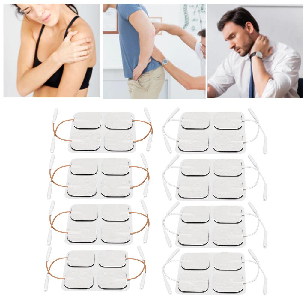 16pcs Electrode Patch Self Adhesive Reusable Replacement  Electrode Pad for TENS Machine 1.6 I