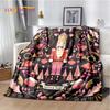 Christmas Tree New Year Nutcracker Cartoon Fairy Tales Blanket,Soft Throw Blanket for Home Bedroom Bed Sofa Cover Child Gift