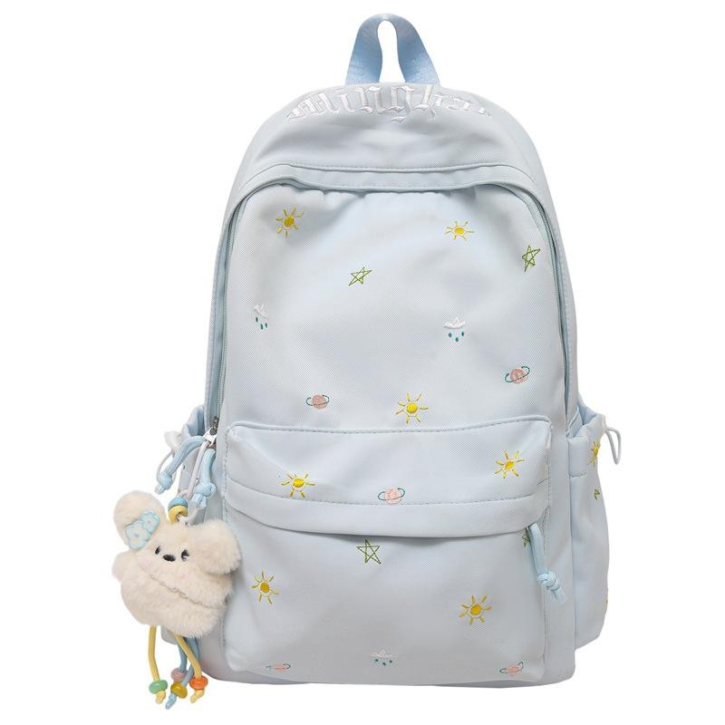 Schoolbag1011 new large capacity small fresh stars floral junior high school students class schoolbag commuter travel backpack