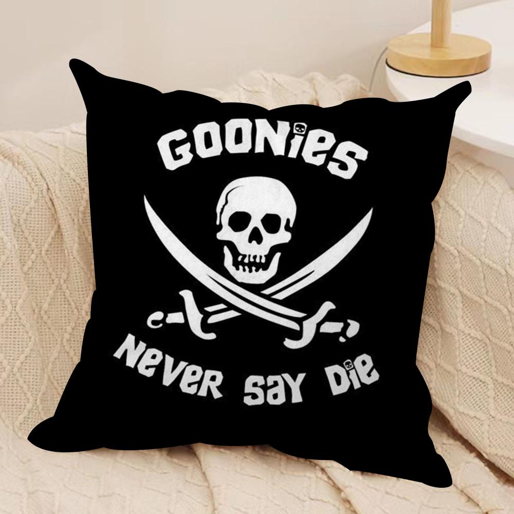 Movie G-Goonies Cushion Cover Soft Plush Fabric Double-Sided Printed Sofa Cushion Cover For All Seasons Home Decor Gift