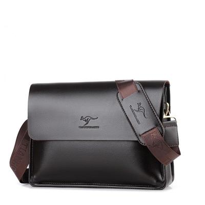 Sac à Bandoulière d'Affaires en Cuir PU Souple pour Homme MDNG