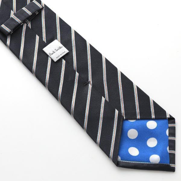 (Paul Smith) PAULSMITH Paul Smith Tie Black Stripe PSJ-434 [Used]
