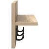 Wall Mounted Nightstand Wall Bracket Sonoma Oak