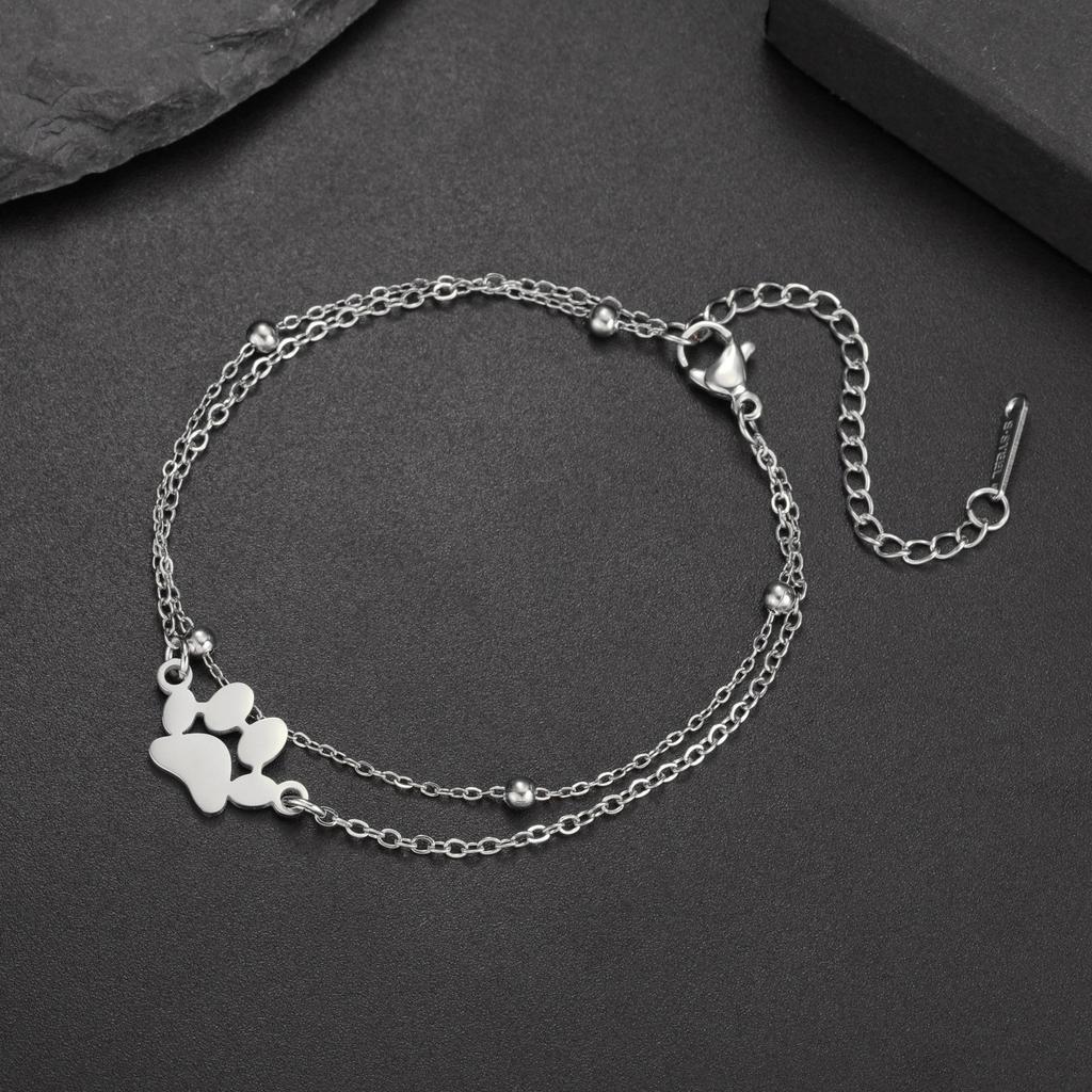 Pet Cat Dog Hip Hop Couple Bracelets Unisex Jewelry Valentine's Day Gift Accessories