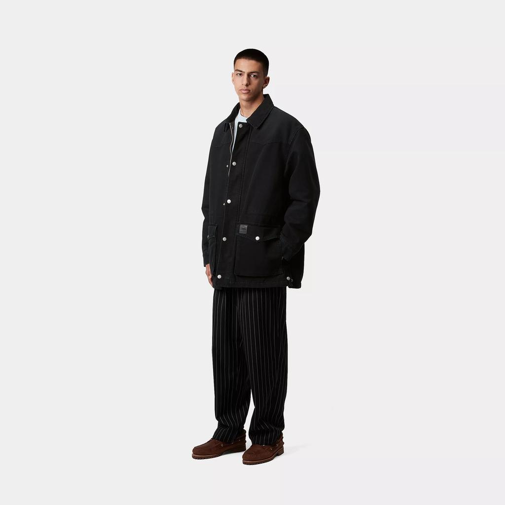 Carhartt WIP Simple Comfortable Casual Long Sleeve Loose Jacket Unisex jackets Black I034314-00E-4O