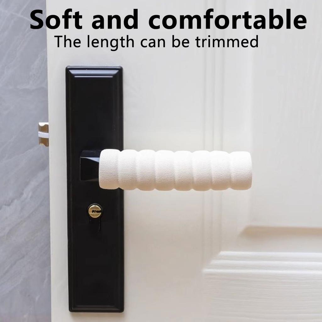 3pcs of Door Handle Bump Protection Covers, Anti-Static, Soft And Comfortable to The Touch, Wall Protection Pads Safety-Enhanced Spiral Door Bumpers