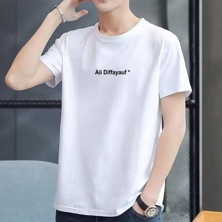 Summer men's short-sleeved T-shirt trend Slim round neck body shirt men's clothing on clothes