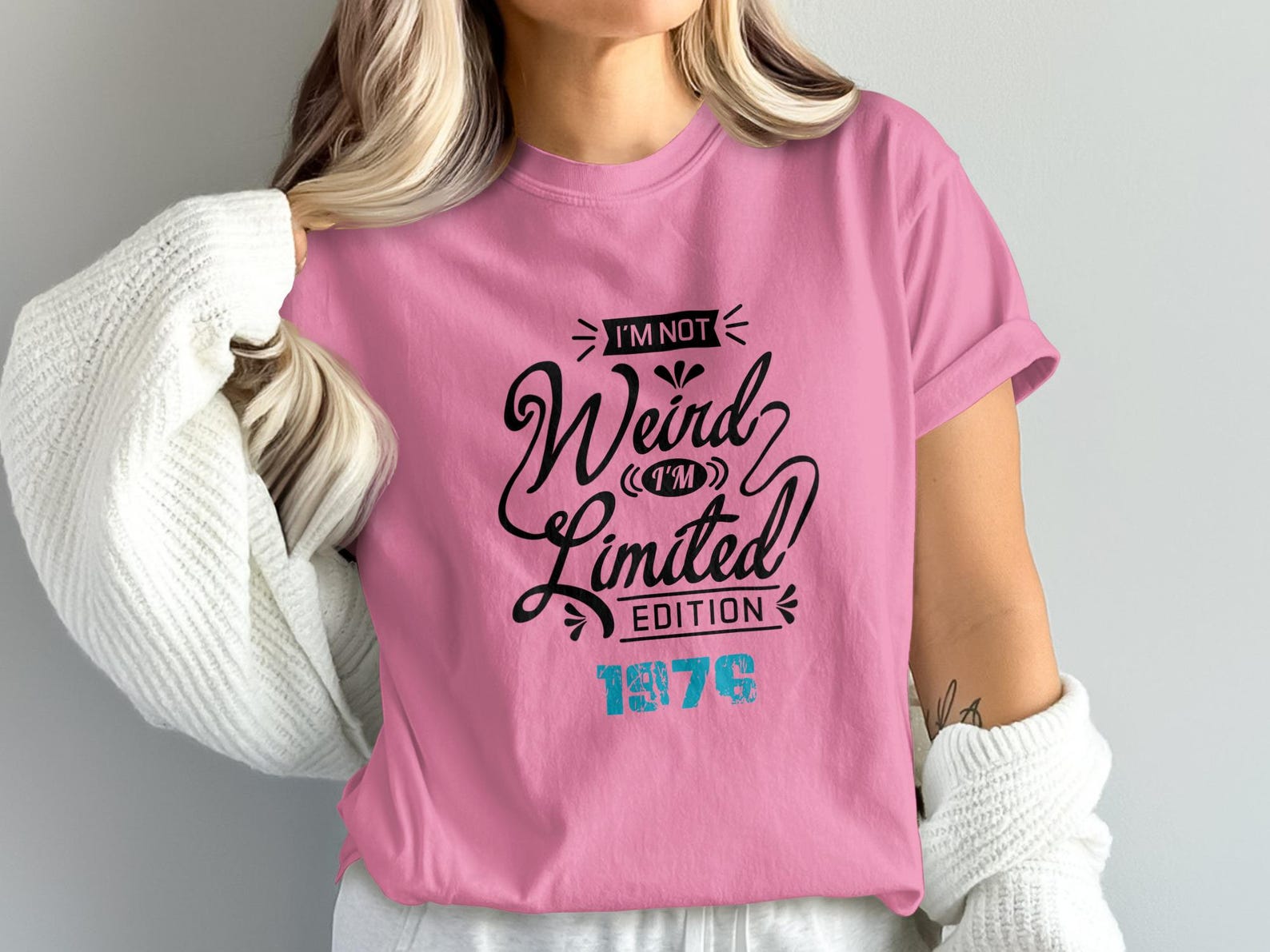 1976 Limited Edition T-Shirt, Retro 48th Birthday Gift, Sarcastic Birth Year Top S