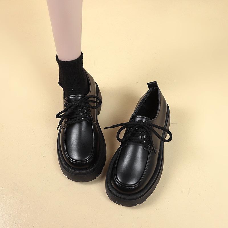 New Women's Shoes: Thick-soled Lace-up, Soft-soled Cake, Retro and Versatile Loafers