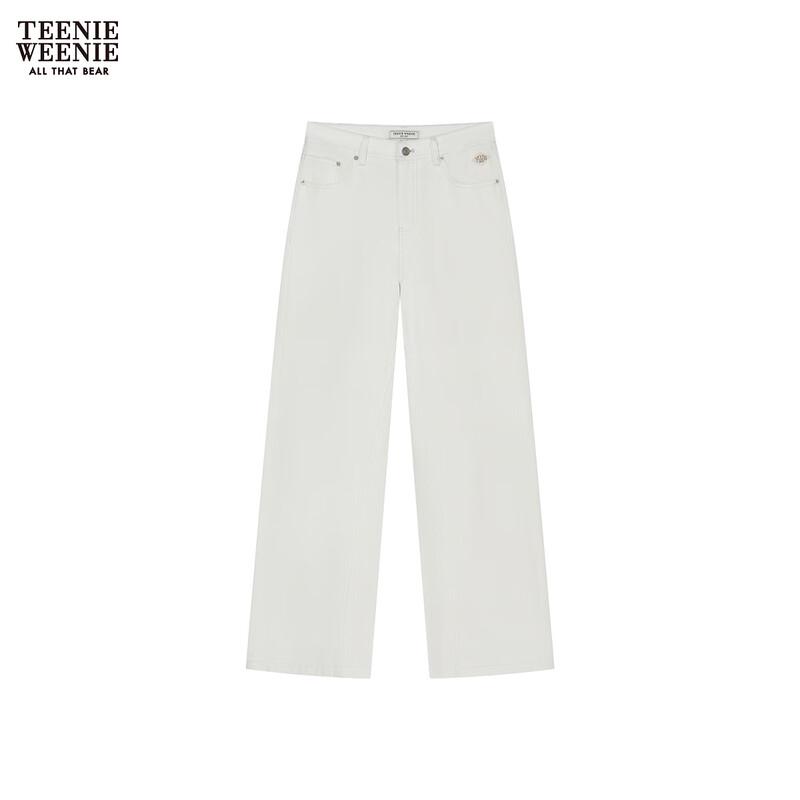 

Teenie Weenie Women s Relaxed Embroidered Straight-Leg Pants M