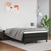 3144249 vidaXL Upholstered Box Spring with Mattress Black 120x200 Cm Faux Leather