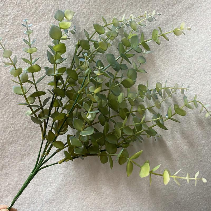 Artificial Eucalyptus Stems Plastic Faux Plants For Tabletop Decoration Gift