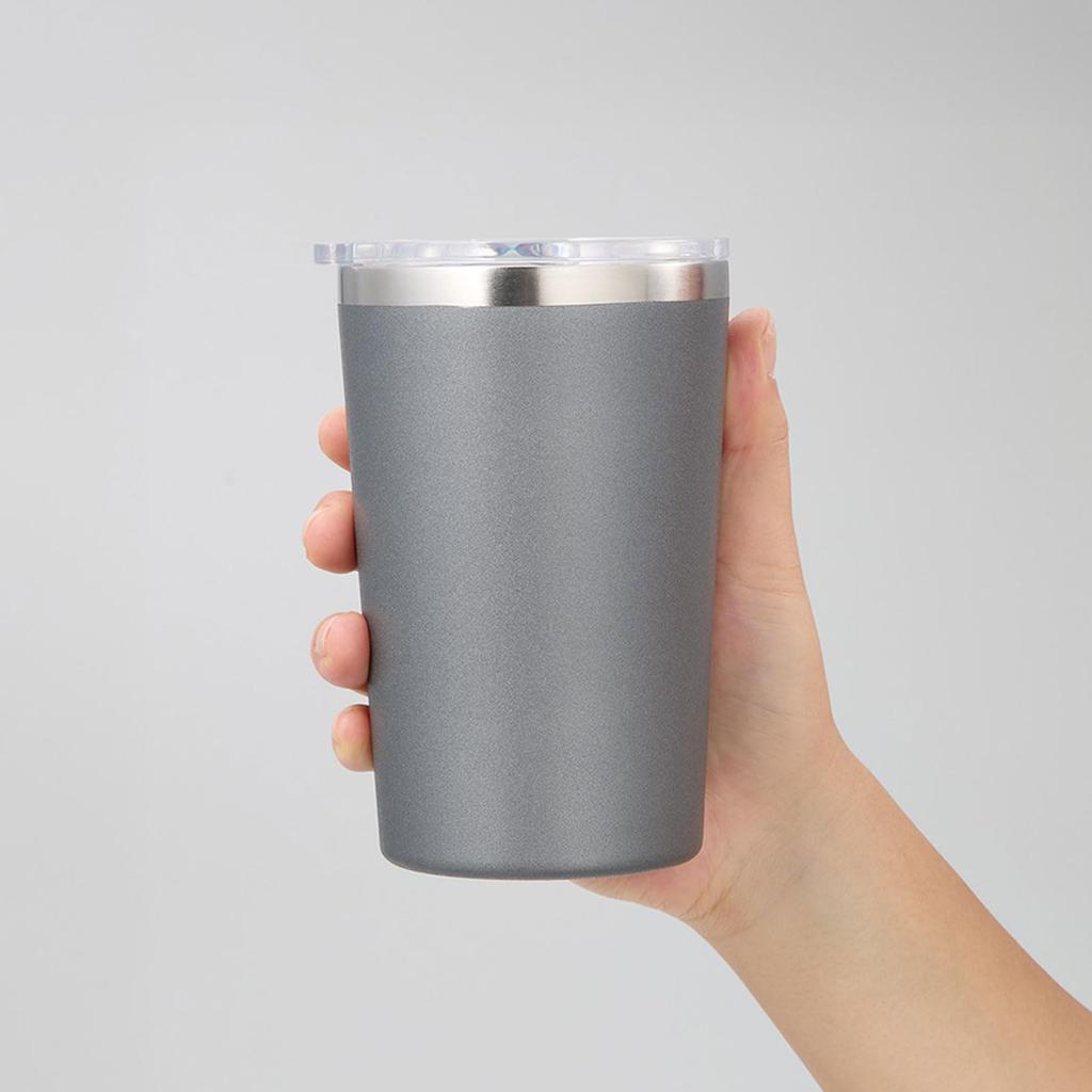 350ml Tumbler with Lid | Clear Lid, Copper Plated, Stainless Steel, Thermos, Copper Plated Construction, Keeps Water Hot and Cold, Gift, Plain, Zalatt