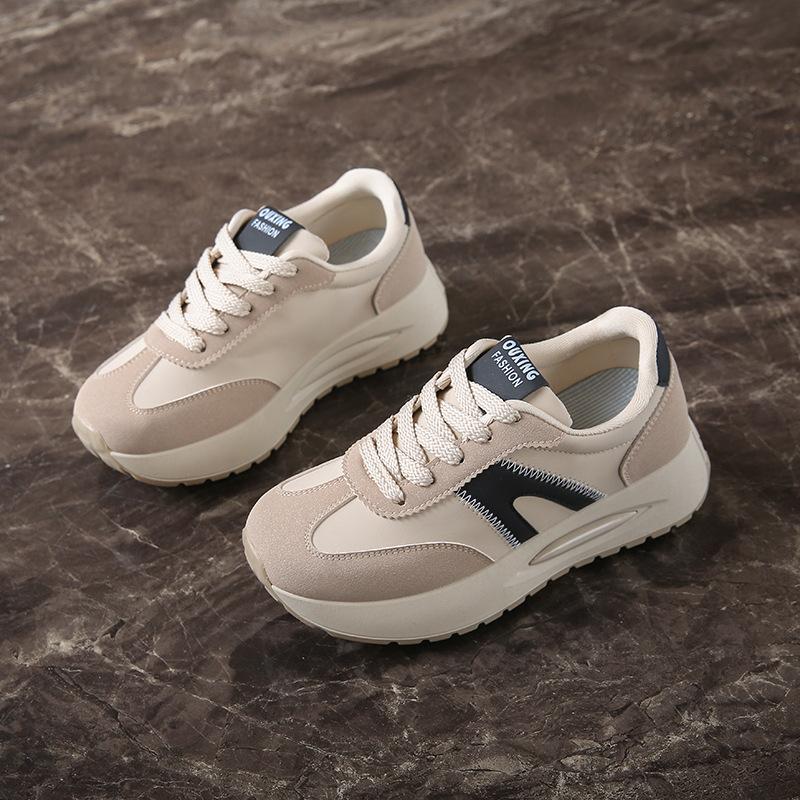 

ins корейская версия новой обуви для папы для девочек 2025 весна студент бег спортивная толстая подошва высота повседневная уличная съемка G6810 40