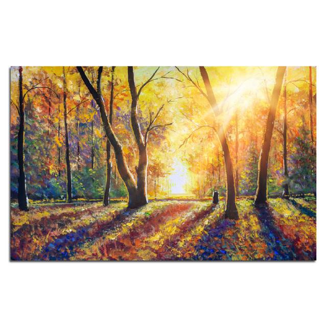 Canvas Oil Painting Art Posters And Prints Colorful Tree Plants Pictures Home Wall Paintings For Living Room Decoration No Frame