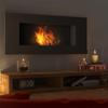 Wall Mounted Bioethanol Fireplace DELTA Black TÜV 