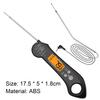 1 sada Cooking Thermometer Vodotěsný Dvojitá sonda ABS Průhledný Digitální displej Masový teploměr Kuchyňské doplňky