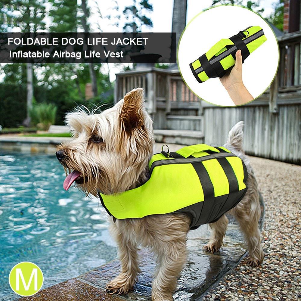 inflatable dog life jacket