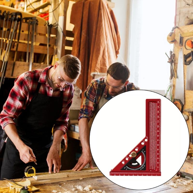 MultiAngle Measuring Ruler Triangle Ruler For Woodworking Metalworking Precise Marking Measuring On Various Surfaces