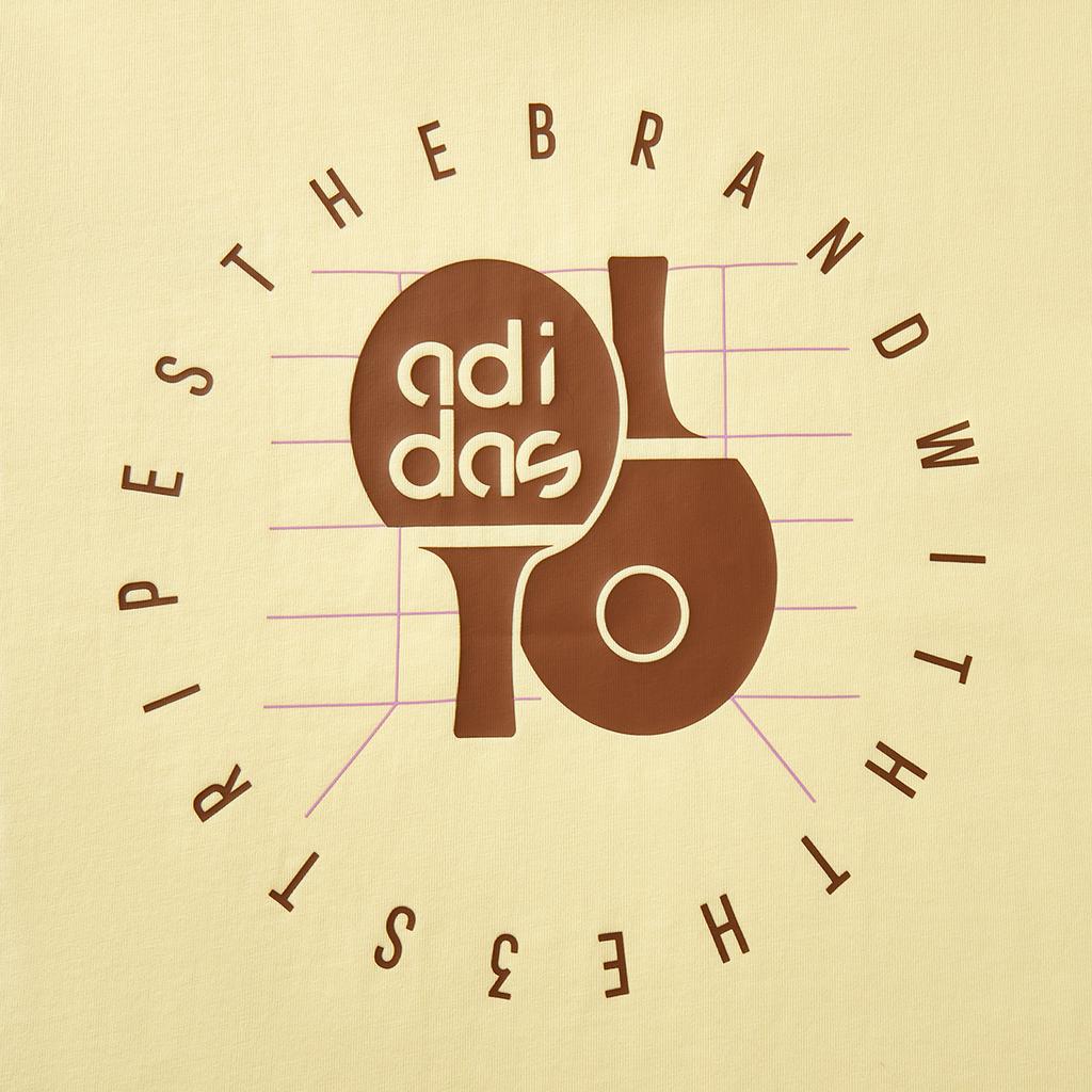 Adidas Comfortable Fashion Round Neck Pullover Short Sleeve T-Shirt Men Tops Yellow JL9651