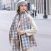 Scarf Women's Atmosphere High end Niche Autumn and Winter Student Warm Imitation Cashmere Korean Style Tassel Scarf Trend Shawl