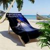 M Pokora Print Beach Towel, Large Soft Quick Dry Towel for Beach Camping Swimming