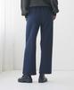 Tuche Fleece Elastic Belt Front TZY93K Wide-leg Pants, Wool-Like Lining, Waist, Loops, Stretch, Pockets, Full-Length,
