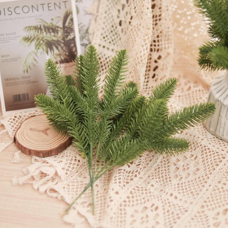 24Pcs Evergreen & Snow-Covered for Christmas Tree For Garland Wreath DIY Floral Arrangements Realistic Artificial Plants