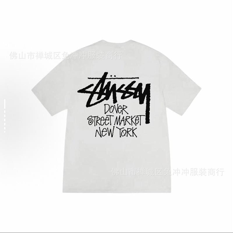 2025 new STU three standards complete spring and summer new tide brand classic cruise printed letters men and women with the same short sleeves