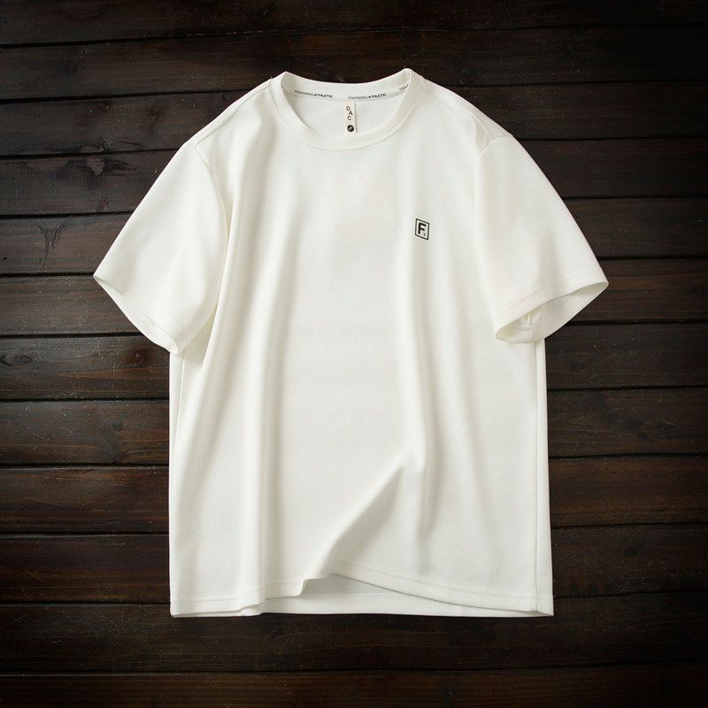 Nordic Orders Are Available in Large Sizes! Soft Elastic Liquid Ammonia Air Cotton Men's Summer Breathable round Neck Short sleeve Base T-shirt