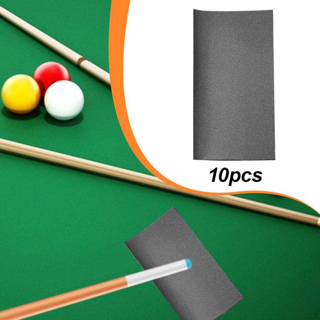 10 Pieces Billiard Cue Polishing Papers Accessories Multipurpose Maintenance Tools Pool