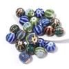10Pcs/Lot Ceramic Beads Colored Pumpkin Loose Spacer Round Beads Hole Size 2.3mm Diy Handmade Bracelet Jewelry Accessories