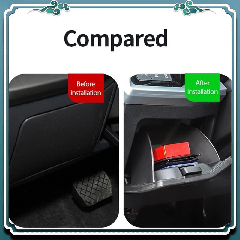 ABTU-Car Central Driver Side Storage Box Console Storage Glove Box Holder For A3 8Y 2021-2023 Interior Accessories