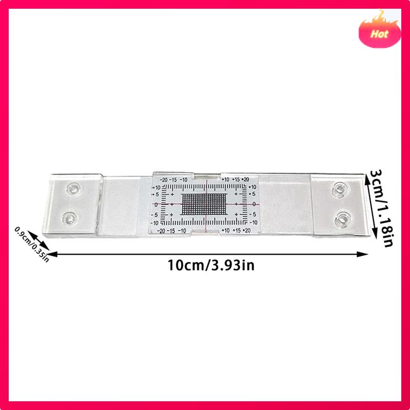 Crack Monitoring Record, 6Pcs Crack Measurement Tool, Crack Width Gauge, Clear Acrylic Corner Crack Comparison Caliper