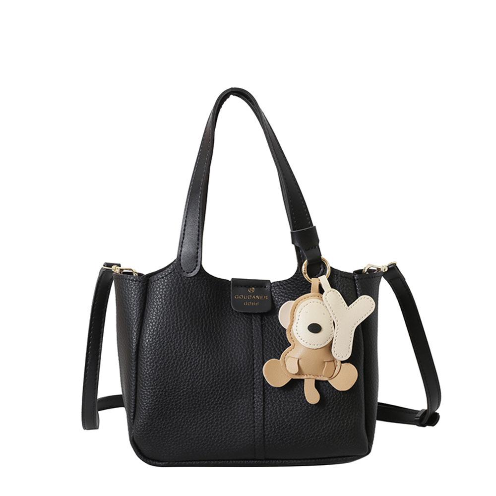 

2024 Универсальная женская сумка-ведро высокого класса нишевого дизайна чёрный