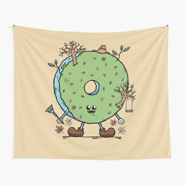 Dessert Donuts Tapestry Tasty Food Tapestry American Traditional Breakfast Food Pattern Wall Hanging for Bedroom Living Room