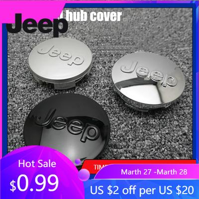 Für Jeep 4 Stück 55/63MM Autoemblem Radnabendeckel Naben Zubehör Für Jeep Grand Cherokee Wrangler JK Gladiator Compass Ren