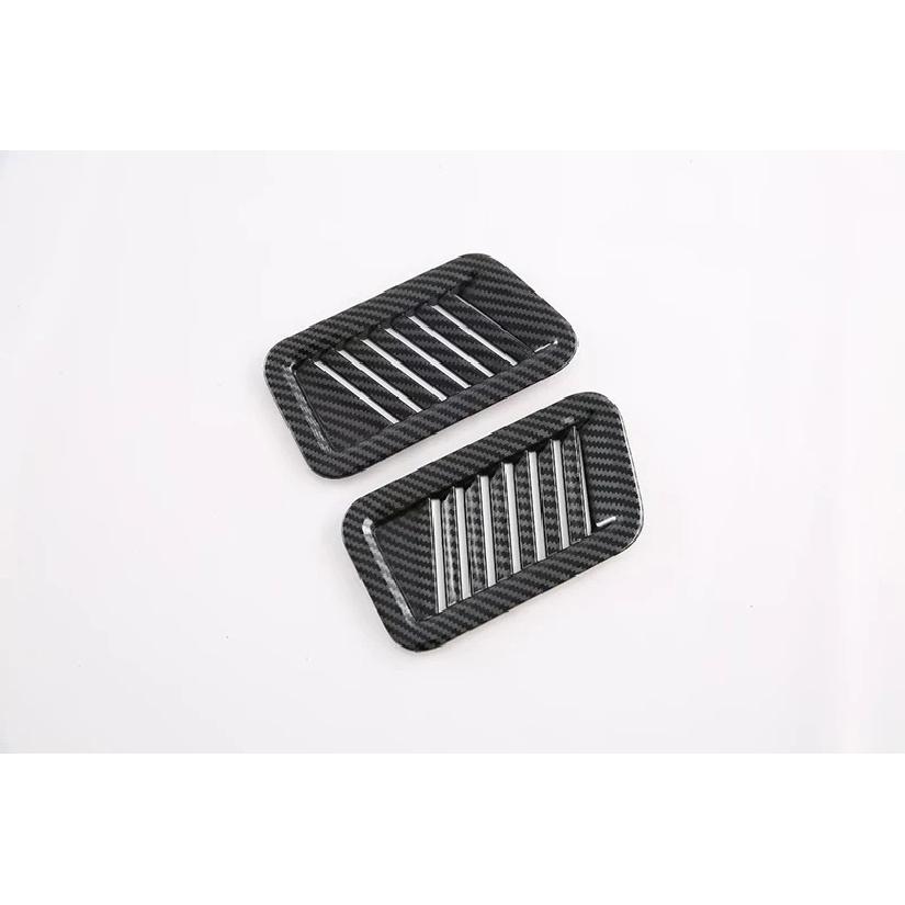 For Ford Raptor F150 P702 Carbon Fiber Style Air Vent Outlet Cover Dashboard Trim Bezel Frame Molding Garnish