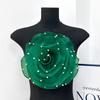 3D Organza Fabric Rose Flowers Patch Artificial Wedding Dress Neck Decoration  Brooch Accessories