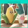 Vegetable Corn Scallion Plush Keychain Stuffed Toy Backpack Decor Gift Kids For