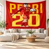 Pedri Wall Tapestry, Soft Fabric Wall Hanging, Decorative Backdrop For Bedroom Home Wall Art