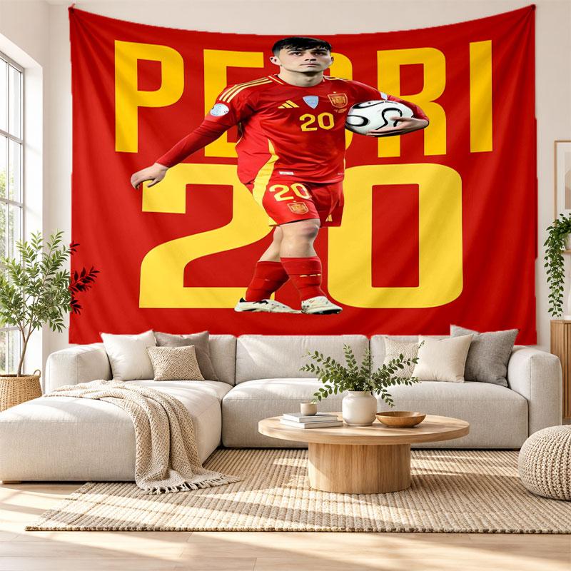 Pedri Wall Tapestry, Soft Fabric Wall Hanging, Decorative Backdrop For Bedroom Home Wall Art