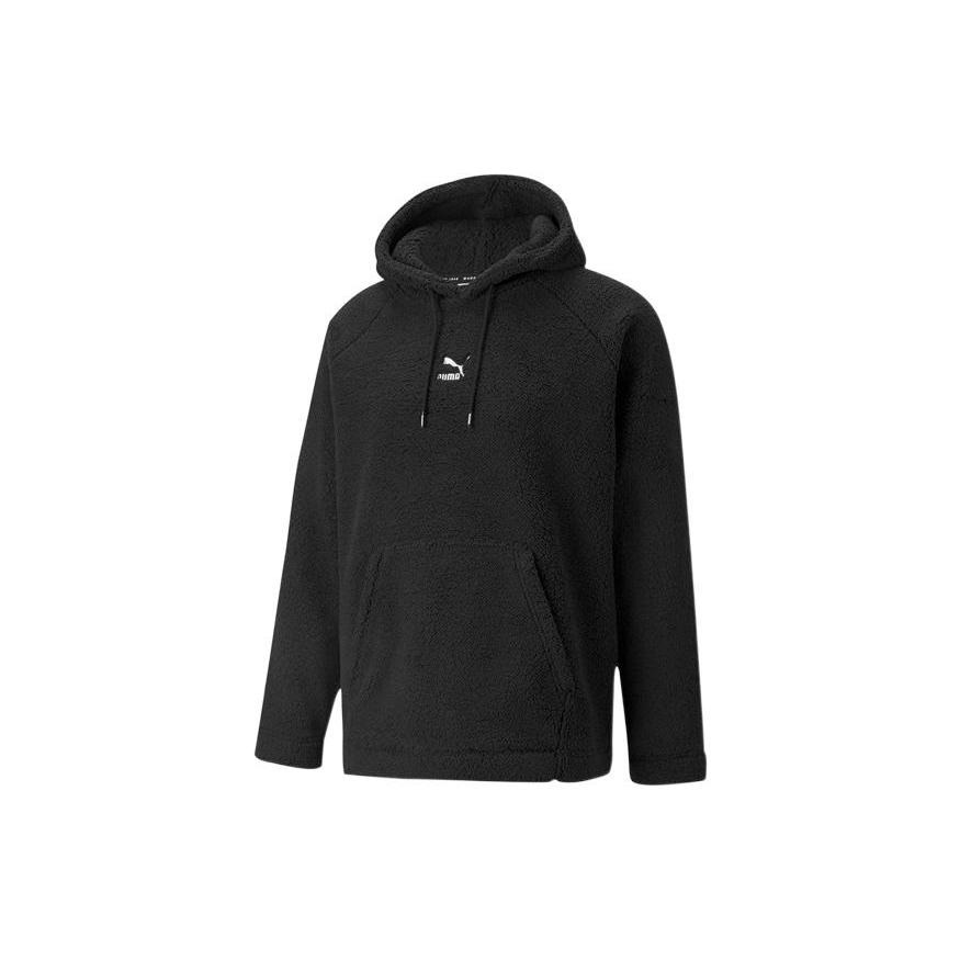 PUMA Sweatshirts Men's Black Hooded Thickened Regular 533122-01