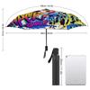 1 Pack Automatic Umbrella With Sturdy Ribs And Waterproof Fabric For Travel Protection Featuring Graffiti Inspired Touch